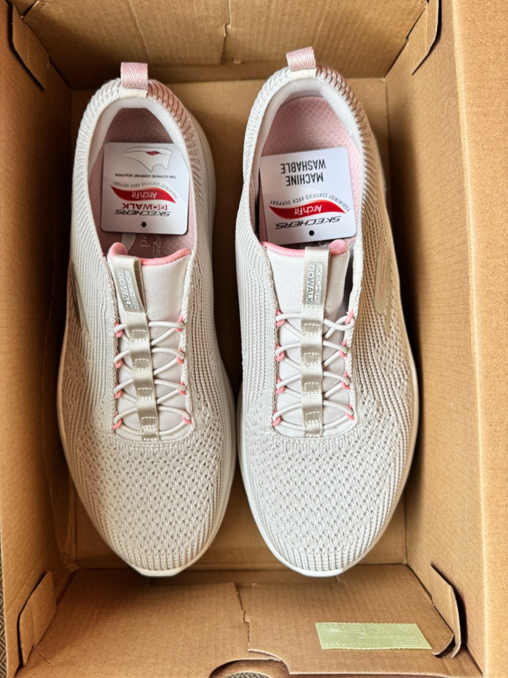 Sketchers Women's GO WALK Arch Fit “Crystal Waves” Walking Sneakers - Size 8.5 - Picture 12 of 16